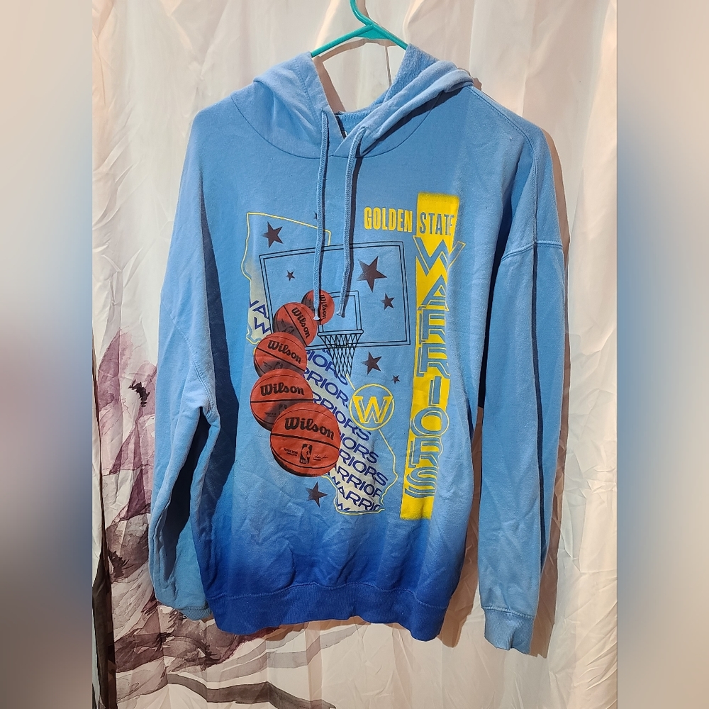 NBA Golgen State Warriors blue hoodie sweatshirt size Xxl